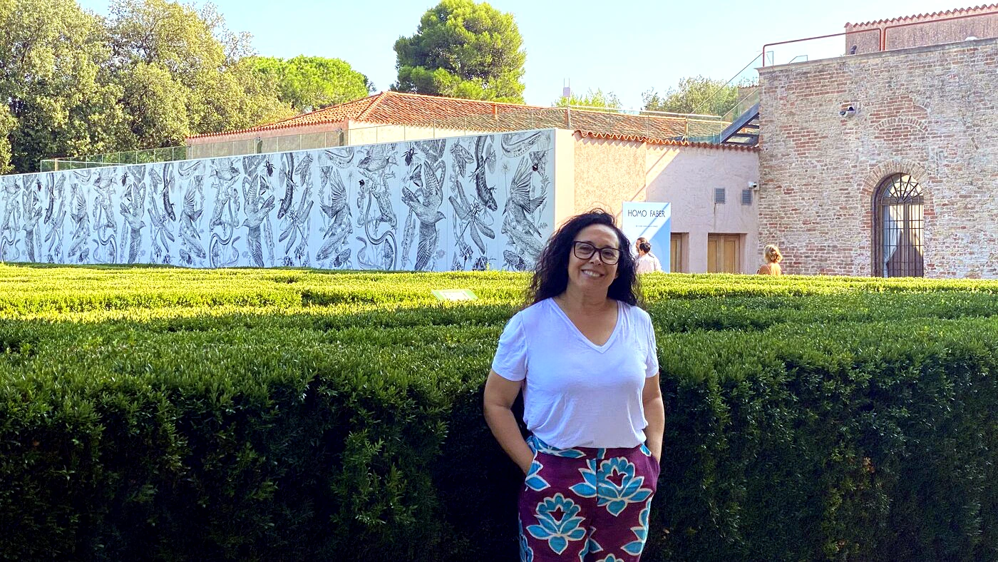 En los jardines de la Fondazione Giorgio Cini tras la visita a Homo Faber 2026